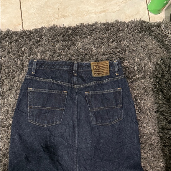 Polo by Ralph Lauren Blue Denim Pencil Skirt - Picture 4 of 6